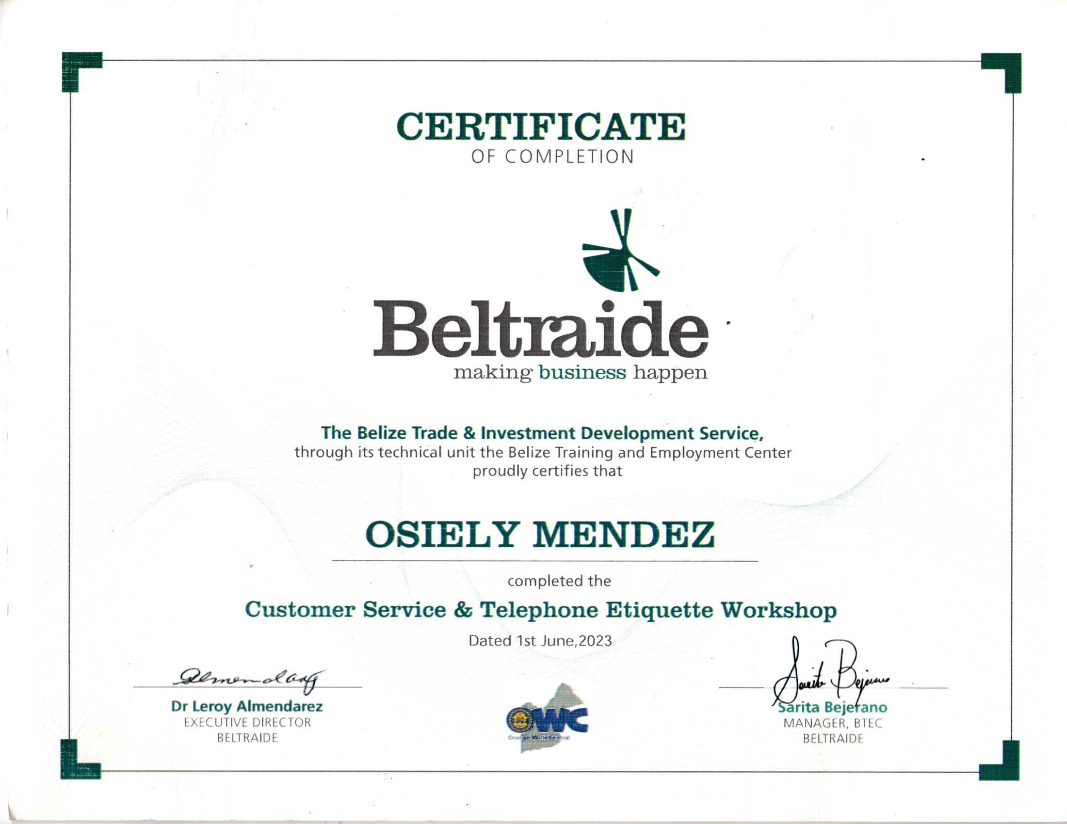 Customer Service Telephone Etiquette BELTRAIDE
