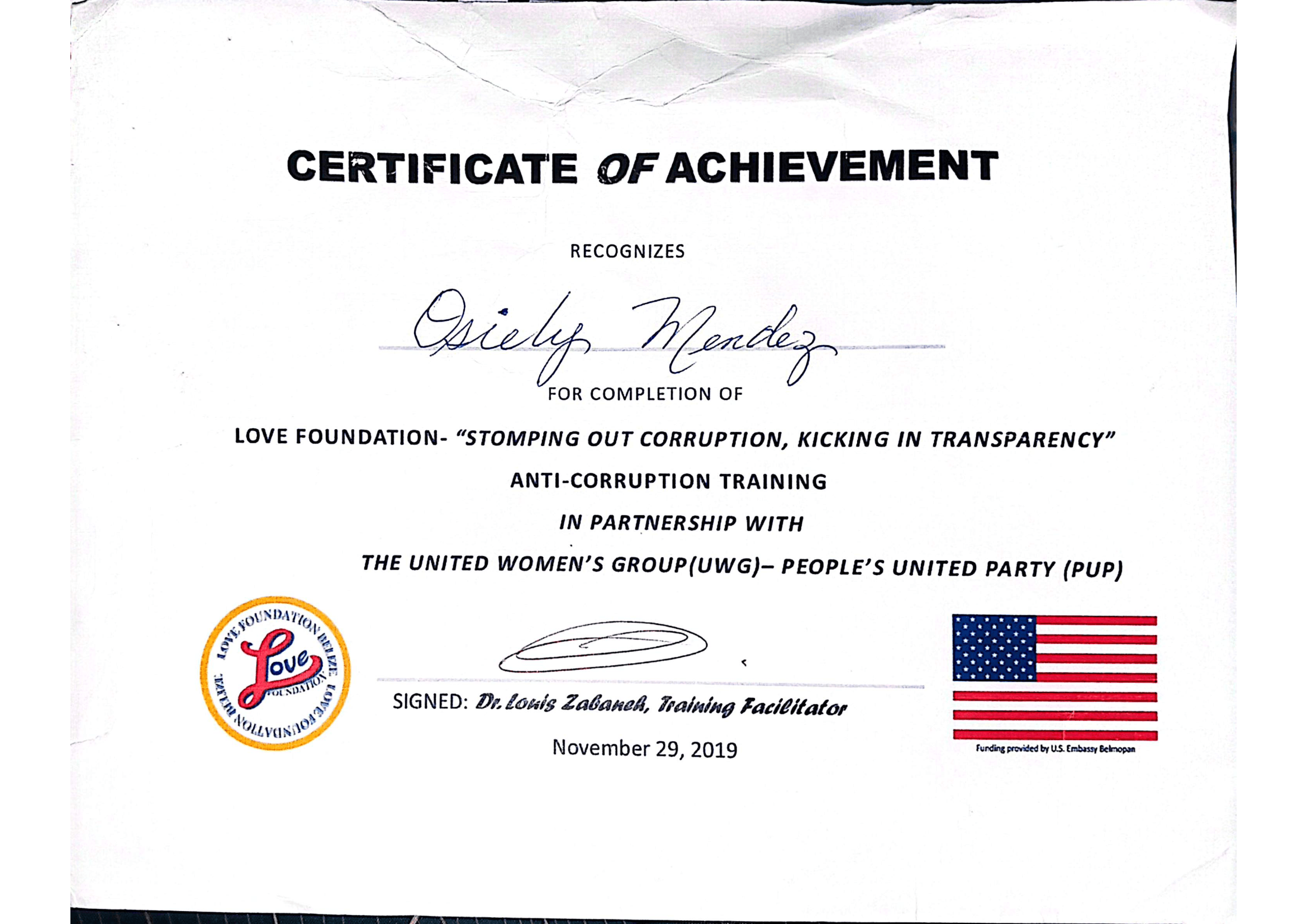 Stomping Out Corruption Love Foundation