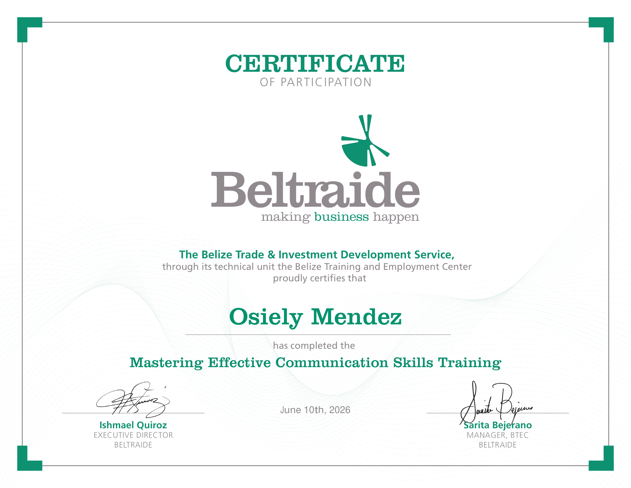 Mastering Effective Communication Training BELTRAIDE