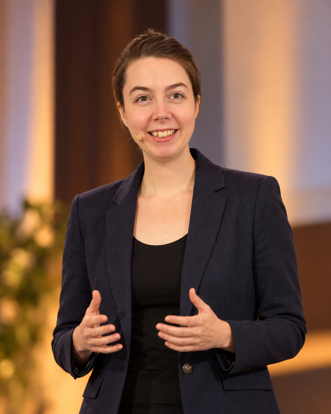 Erin Belliston speaking about practical AI for business