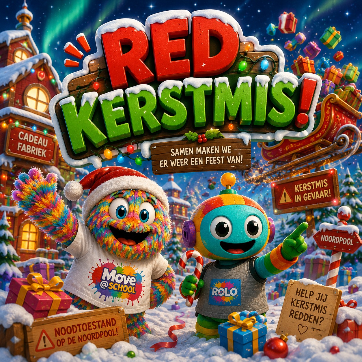RED KERSTMIS Themakamp