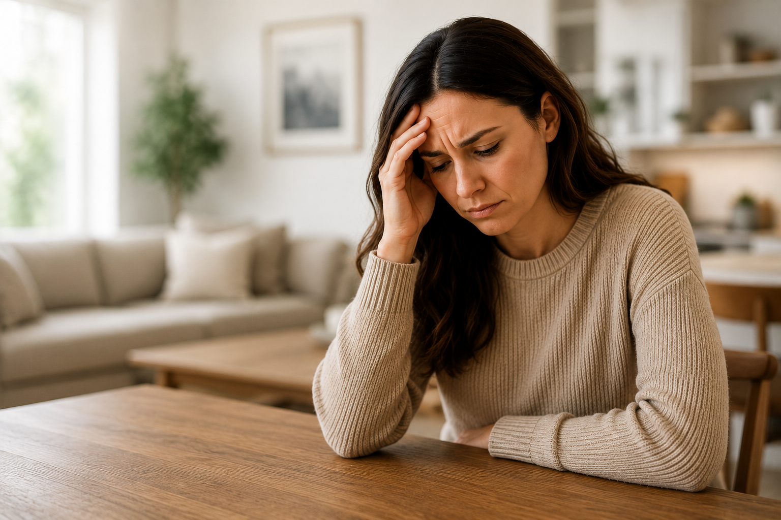 Stressed home buyer Stressed home buyer