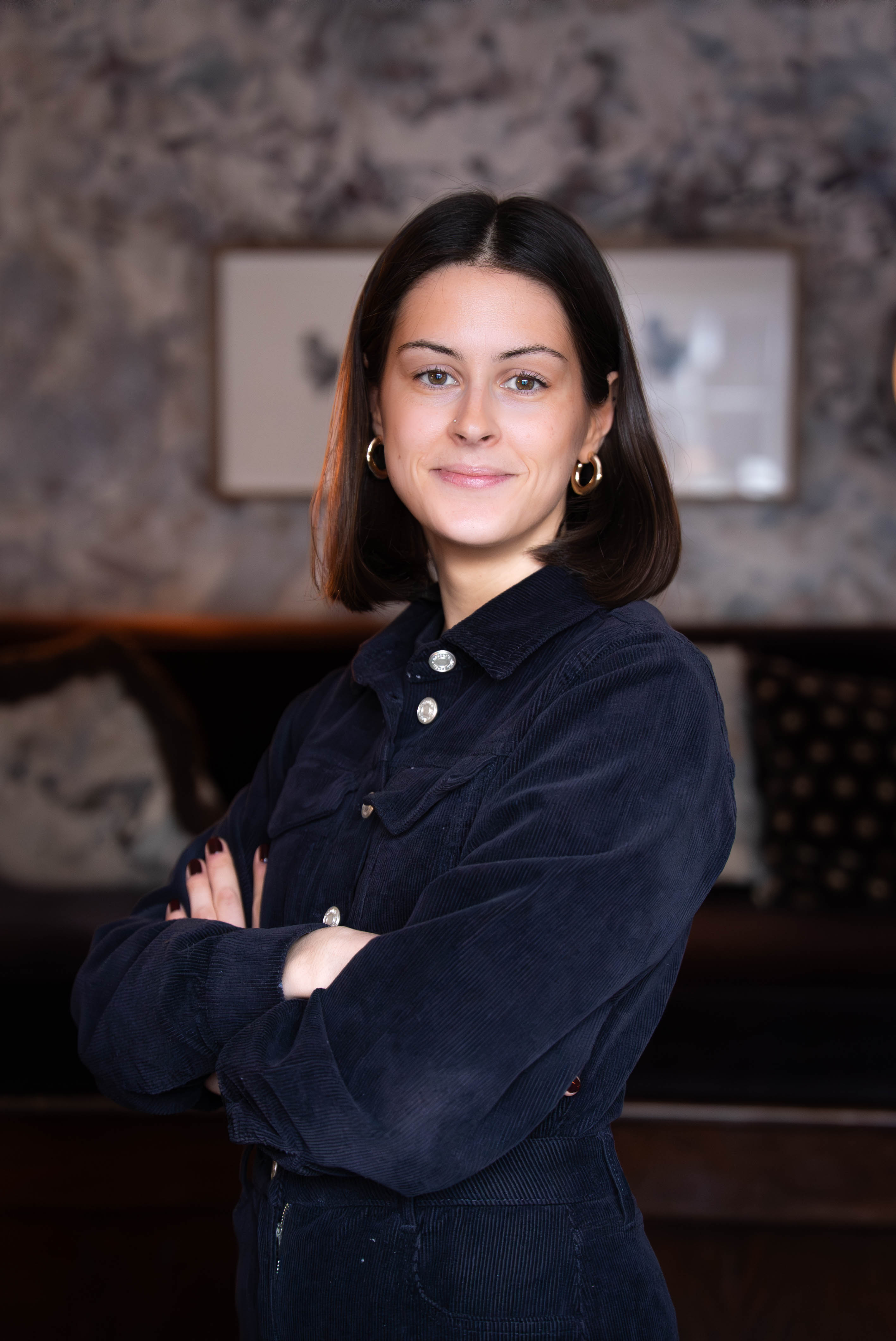 Woman speaking with confidence