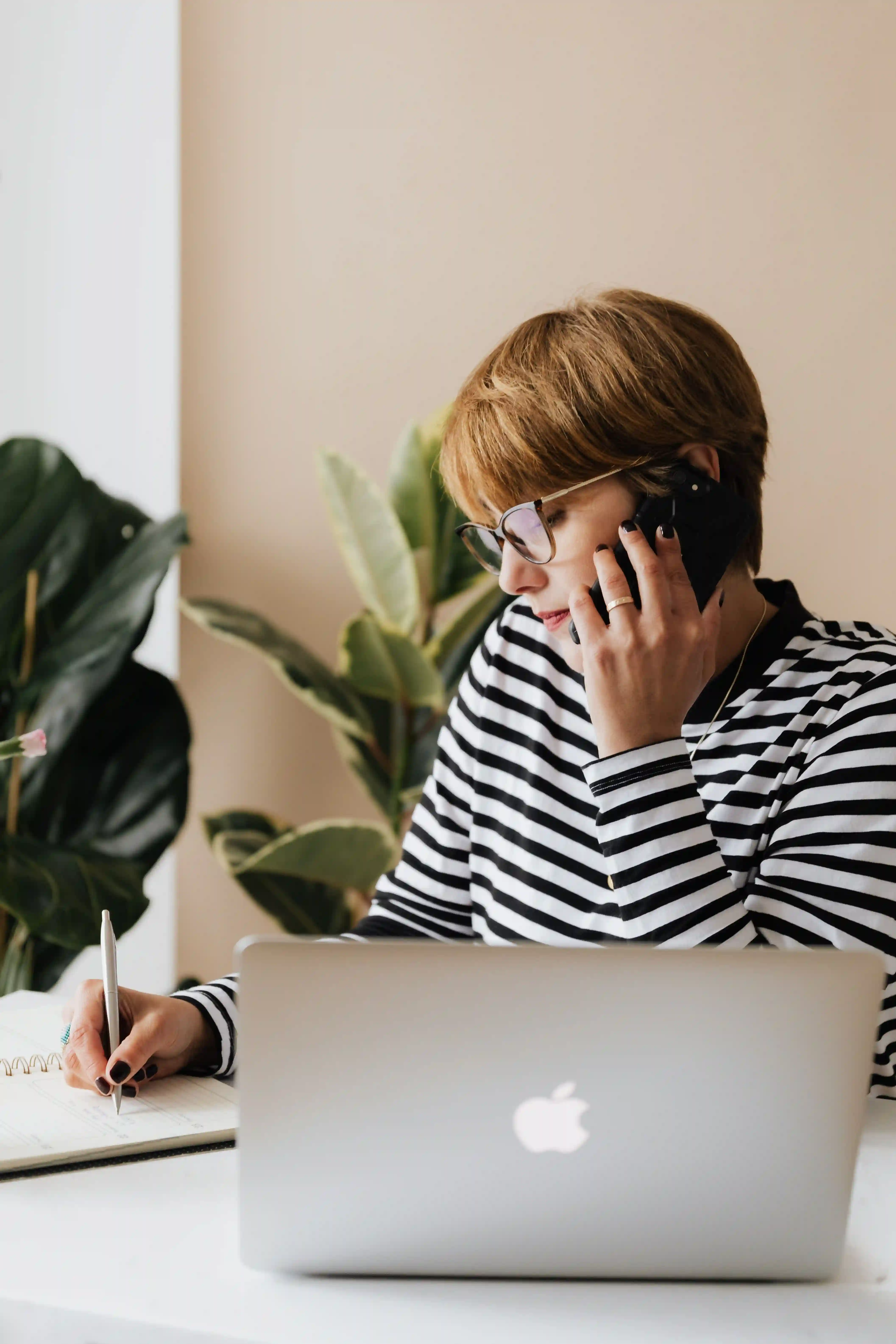 Customer connecting with a business by phone
