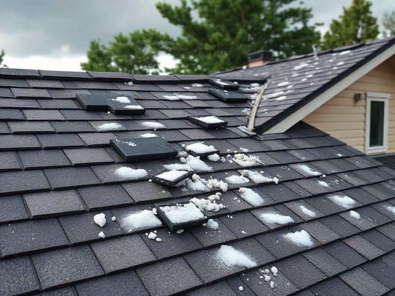 roof damage with missing shingles and visible wear from weather roof damage with missing shingles and visible wear from weather