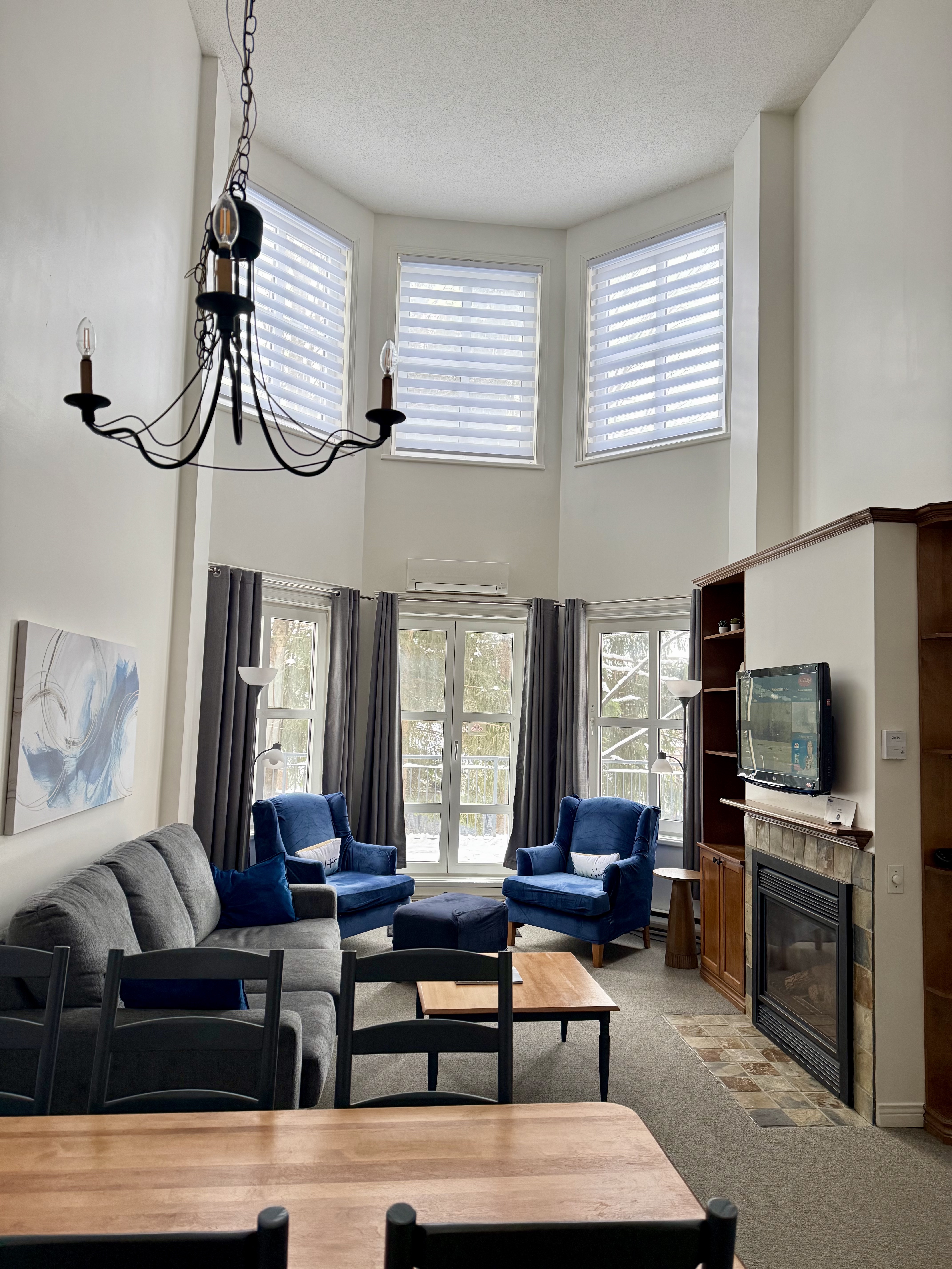 Summit Sky unit — Unit 105, loft condo vacation rental at Mont-Tremblant pedestrian village