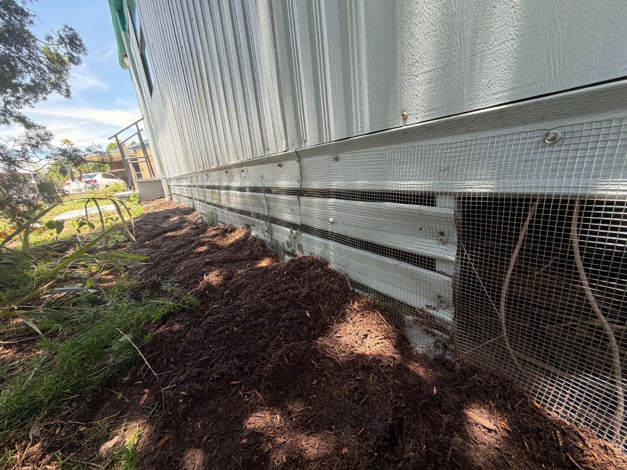 Mobile Home Skirting Replacement & Trench Wire