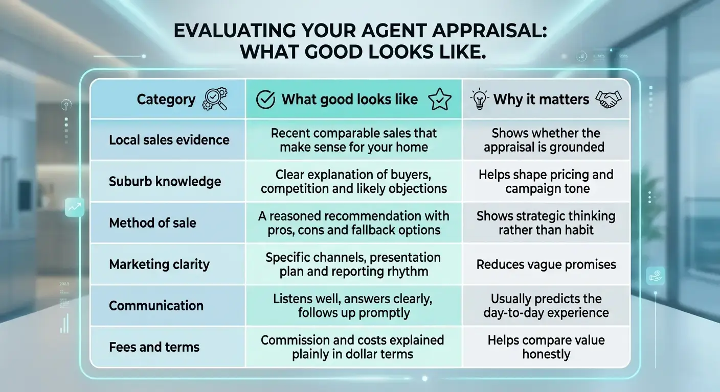comparing real estate agents side by side