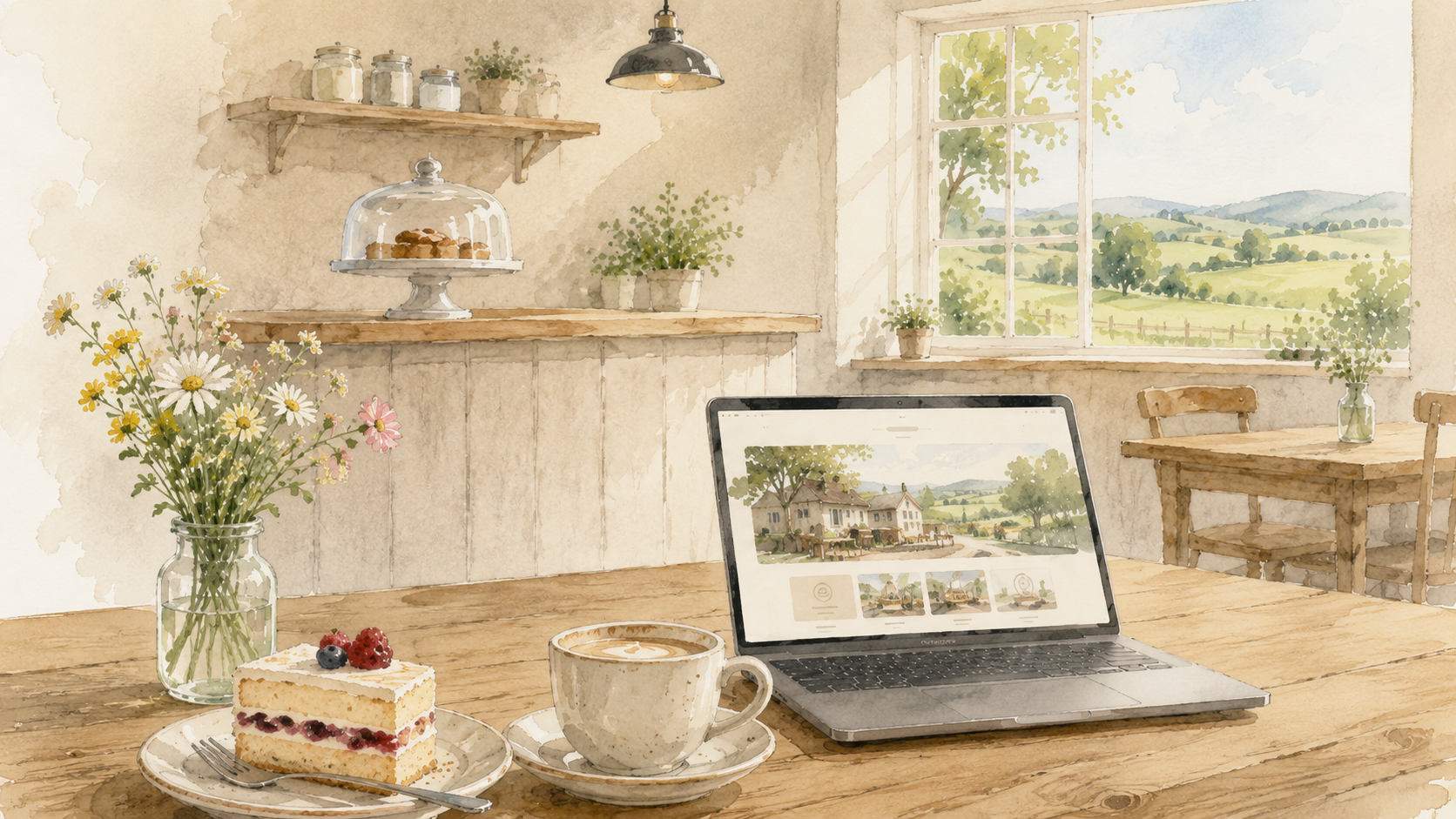 ein Hofcafe mitten in MV, ruhig und ansprechend gelegen, mitten im Müritzer Seenplatte