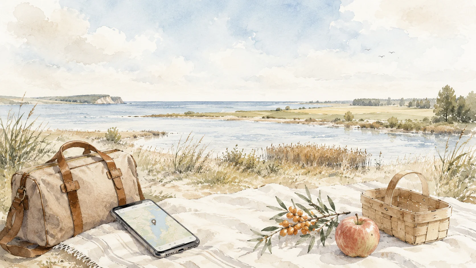 ein Sommertag am Meer