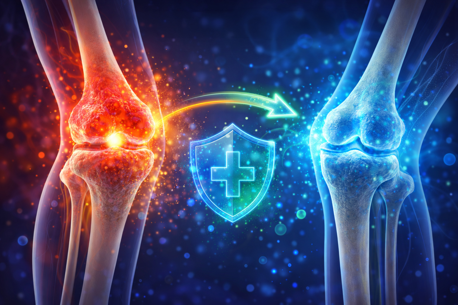 Reduce inflammation illustration