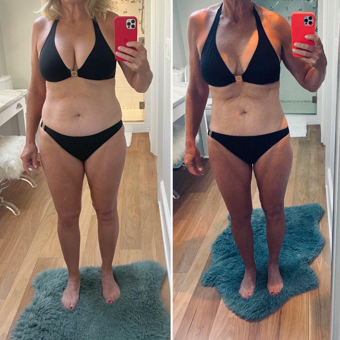 Kristin, before and after working with Heron Fitness