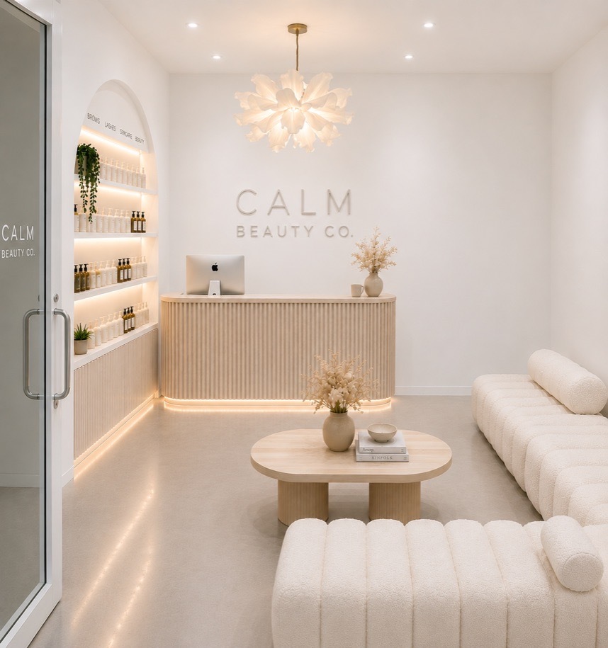Calm Beauty Co treatment room