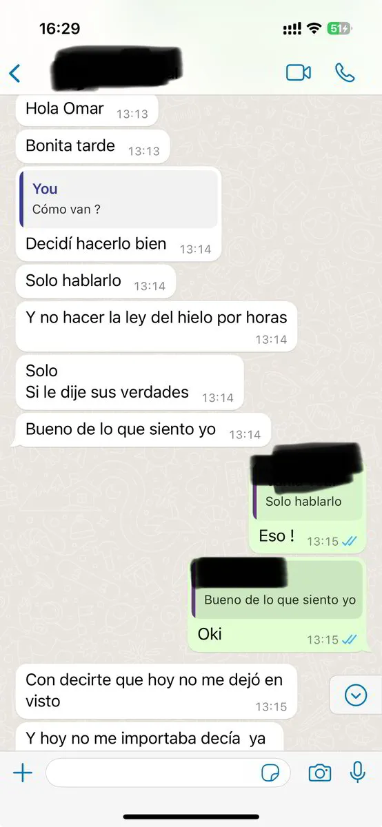 Testimonio por WhatsApp