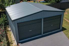 Double garage built by Boonah Sheds