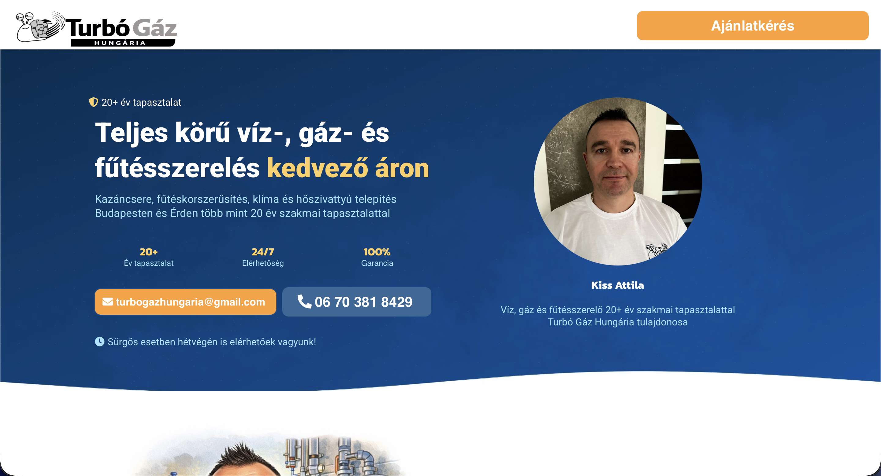 Étterem weboldal