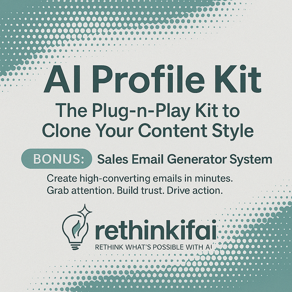 AI Profile Kit + Sales Email Builder