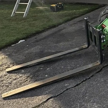 Pallet forks attachment used by JF Groundworks