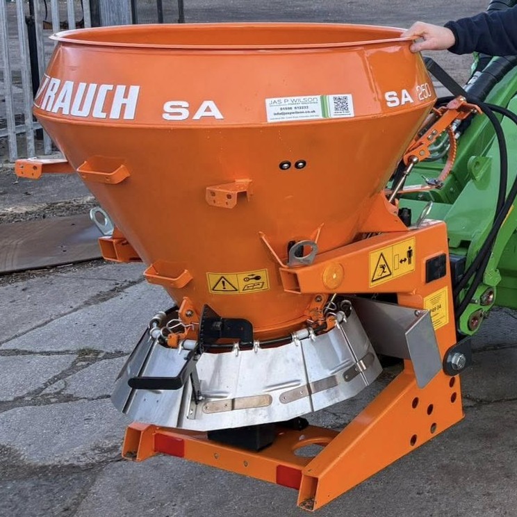 Rauch SA 250 spreader attachment used by JF Groundworks