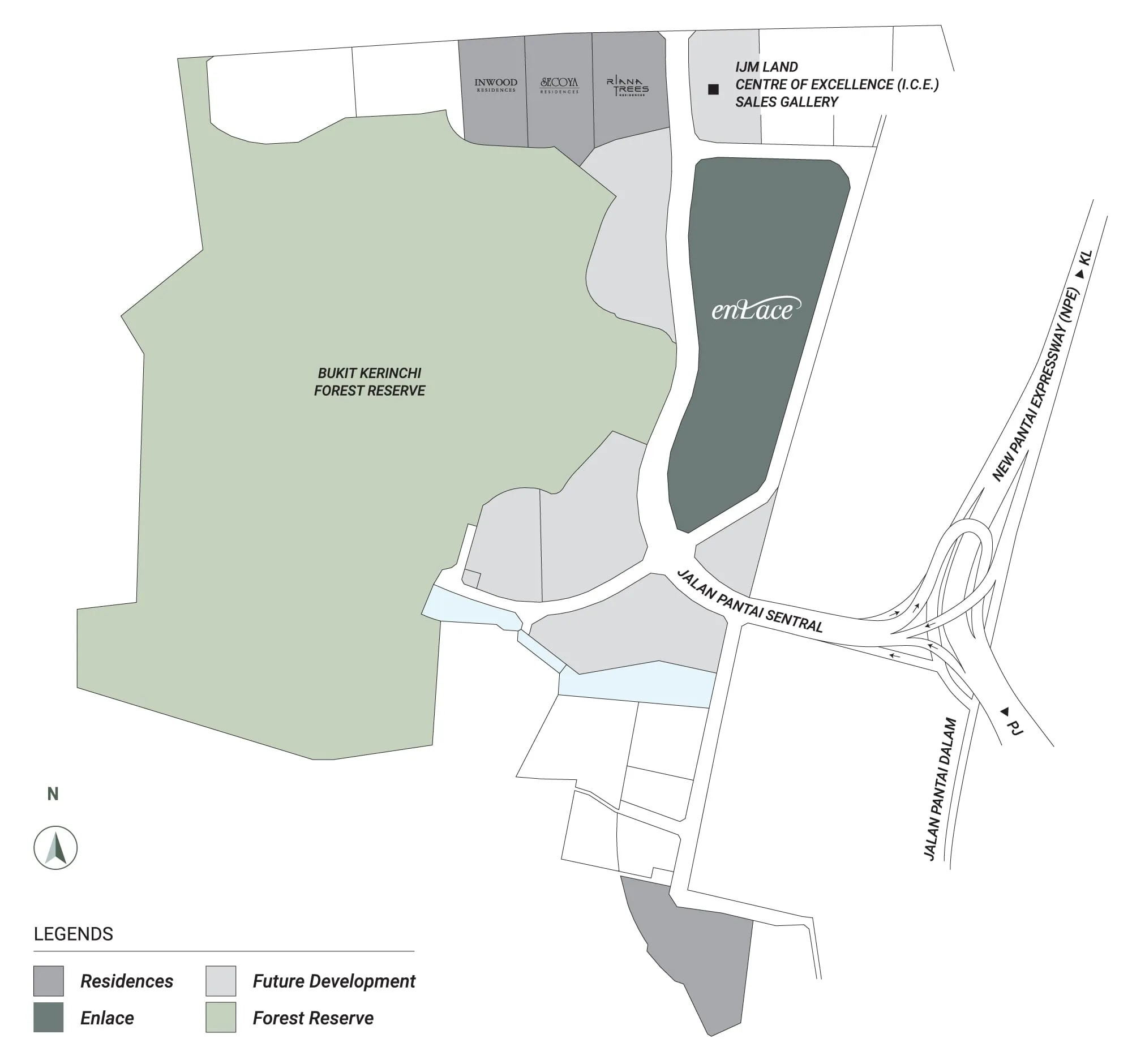 Strategic 58-acre Enlace township located between Kuala Lumpur and Petaling Jaya