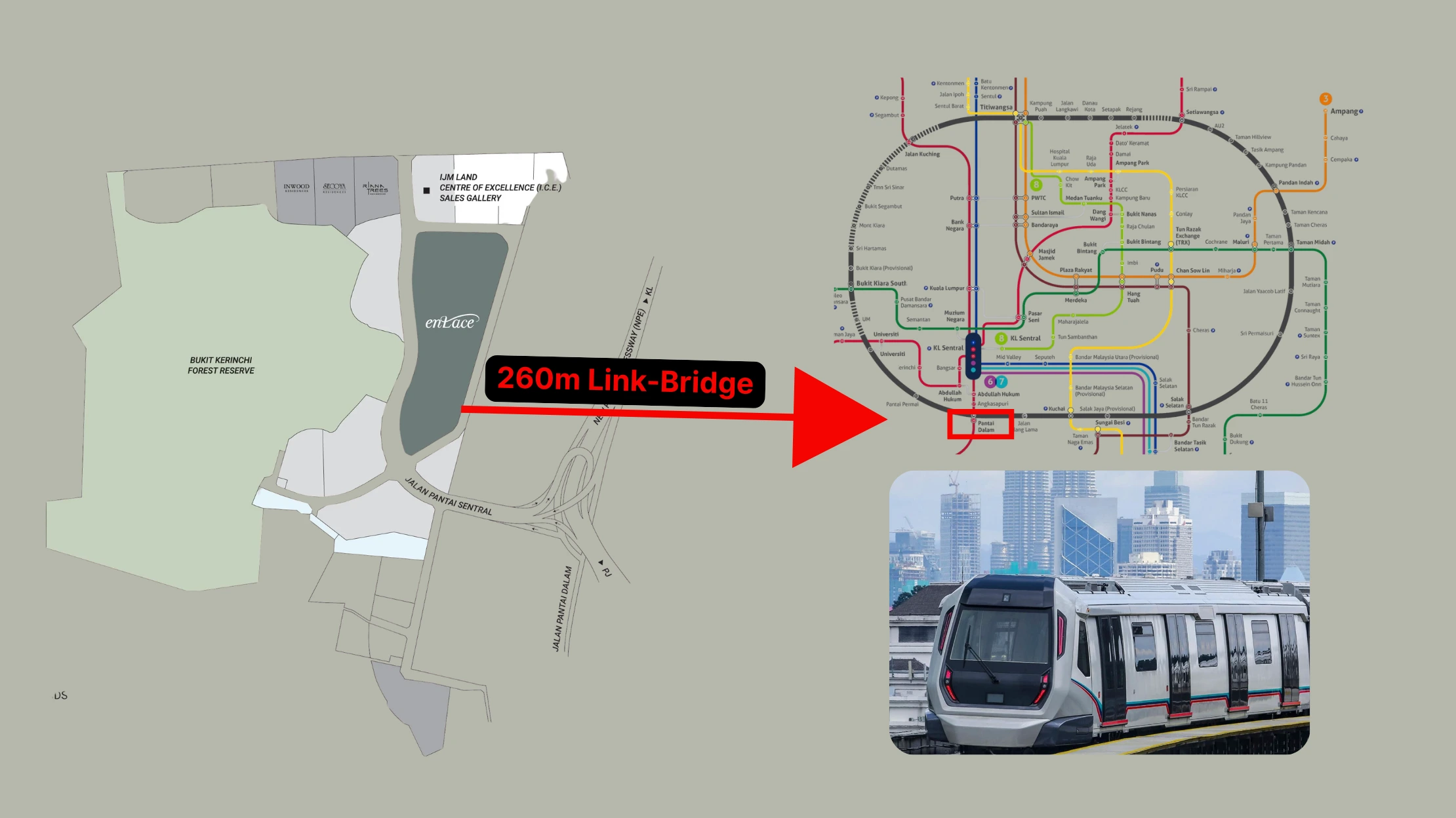 Enlace township with excellent connectivity via major highways and MRT access