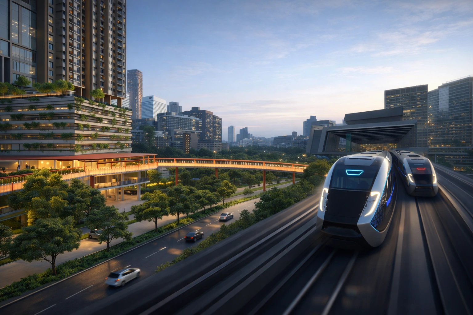 Enlace township with excellent connectivity via major highways and MRT access