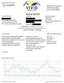 Sample Radon Report