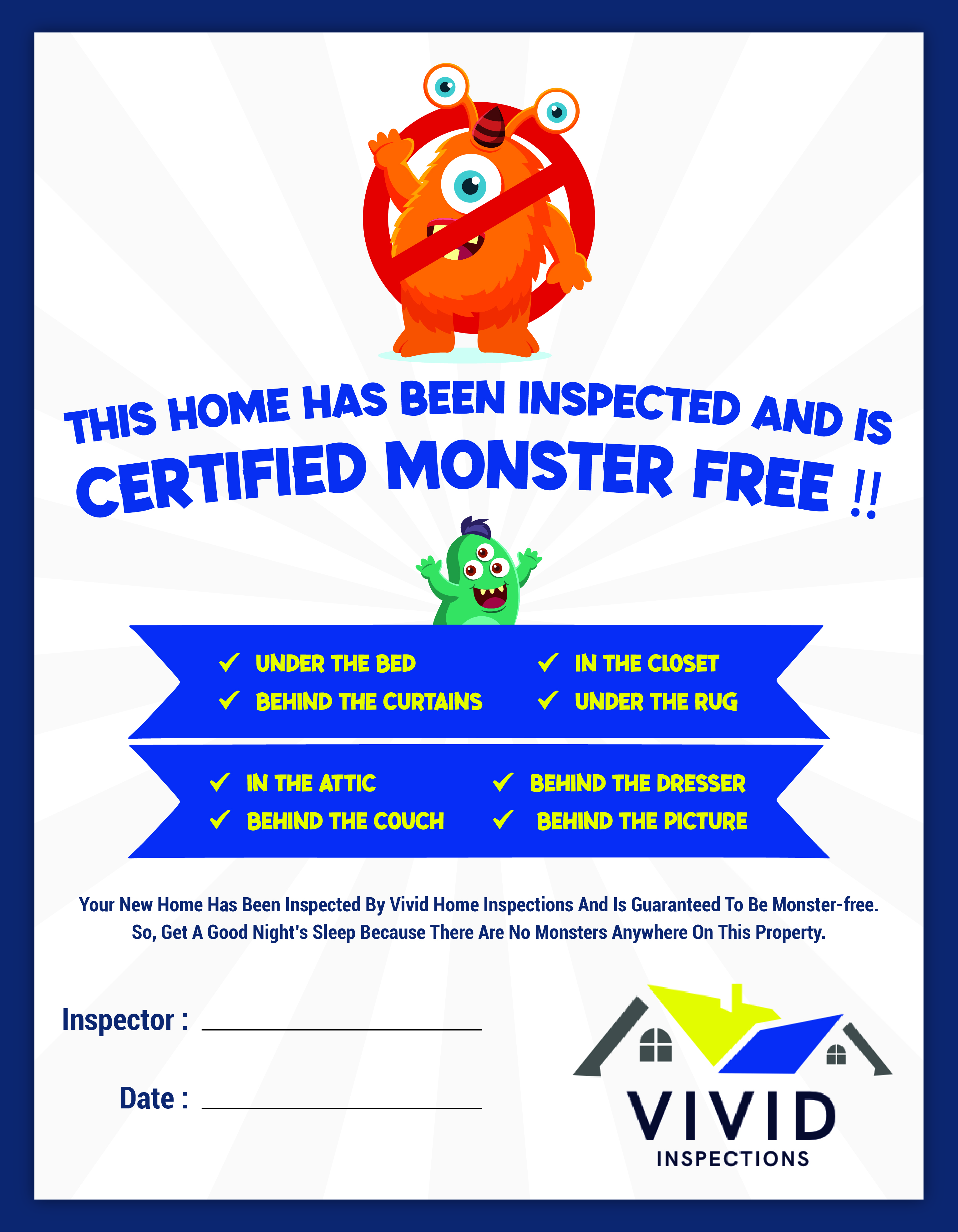 Monster Free Certificate