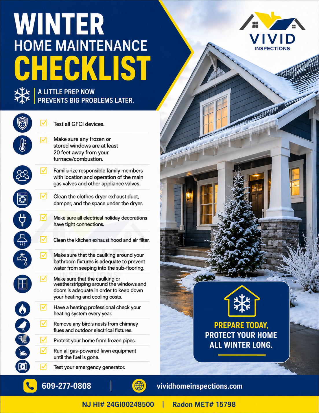 Winter Maintenance Checklist