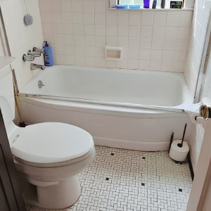 Bathtub after professional cleaning