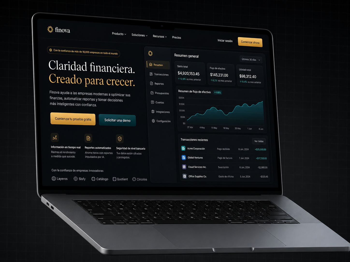 Diseño de landing page moderno