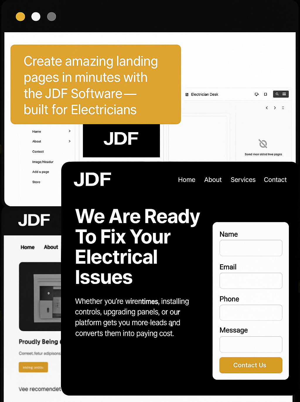 JDFWebDesigns Custom HVAC Website Preview