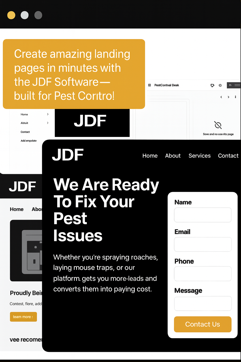 JDFWebDesigns Custom HVAC Website Preview