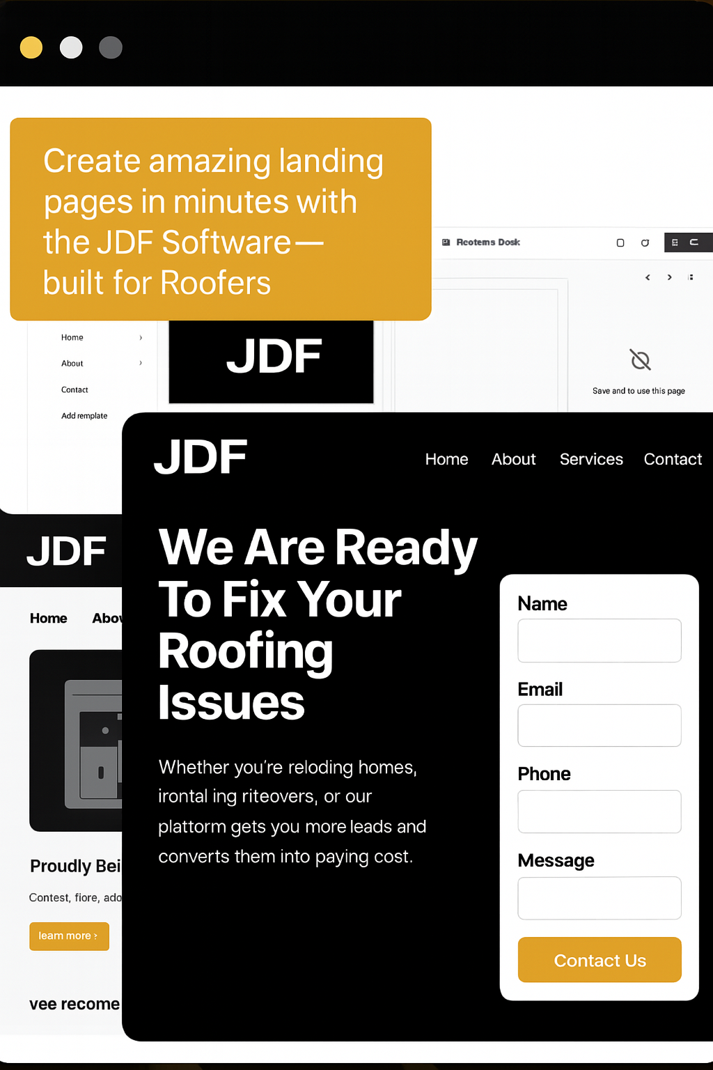 JDFWebDesigns Custom HVAC Website Preview