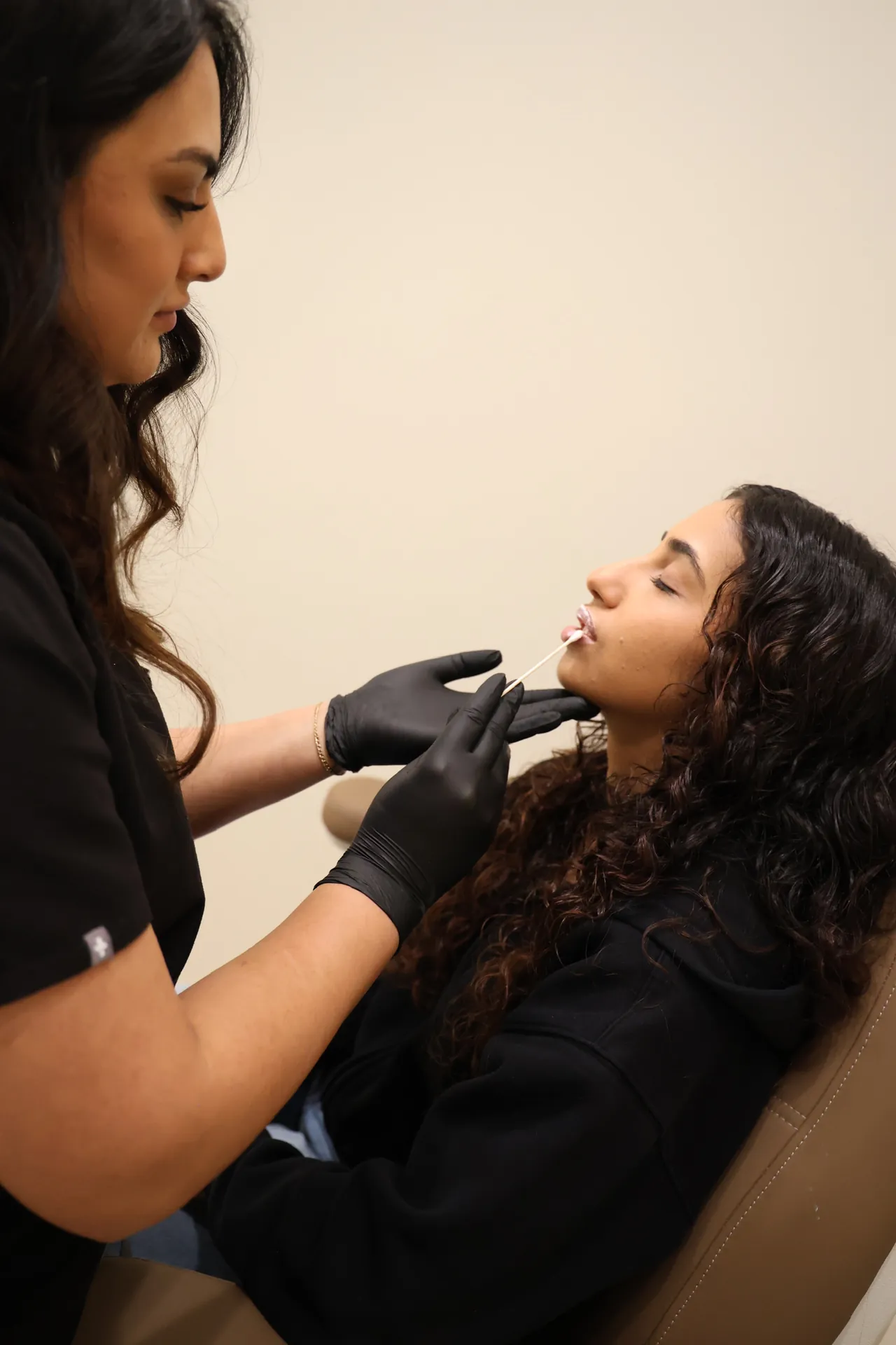Lip filler treatment at Derma Lounge Aesthetics in Surrey