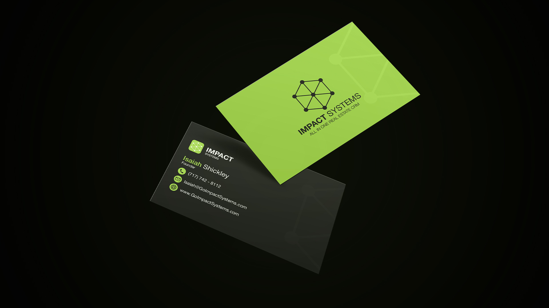 Business card preview