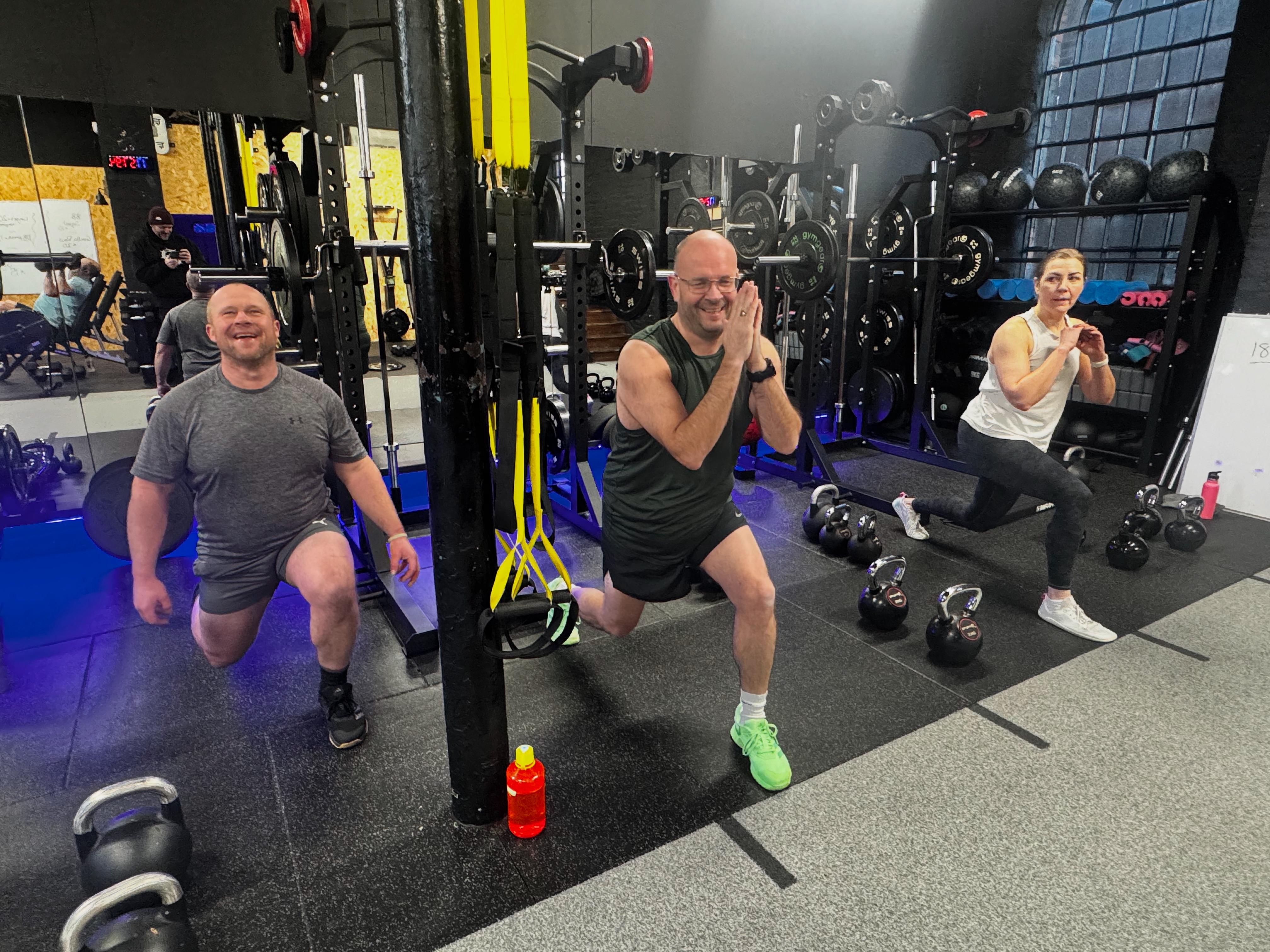 Adults training together