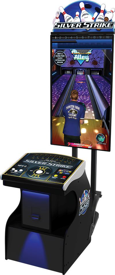 Silver Strike Bowling League Night Cabinet