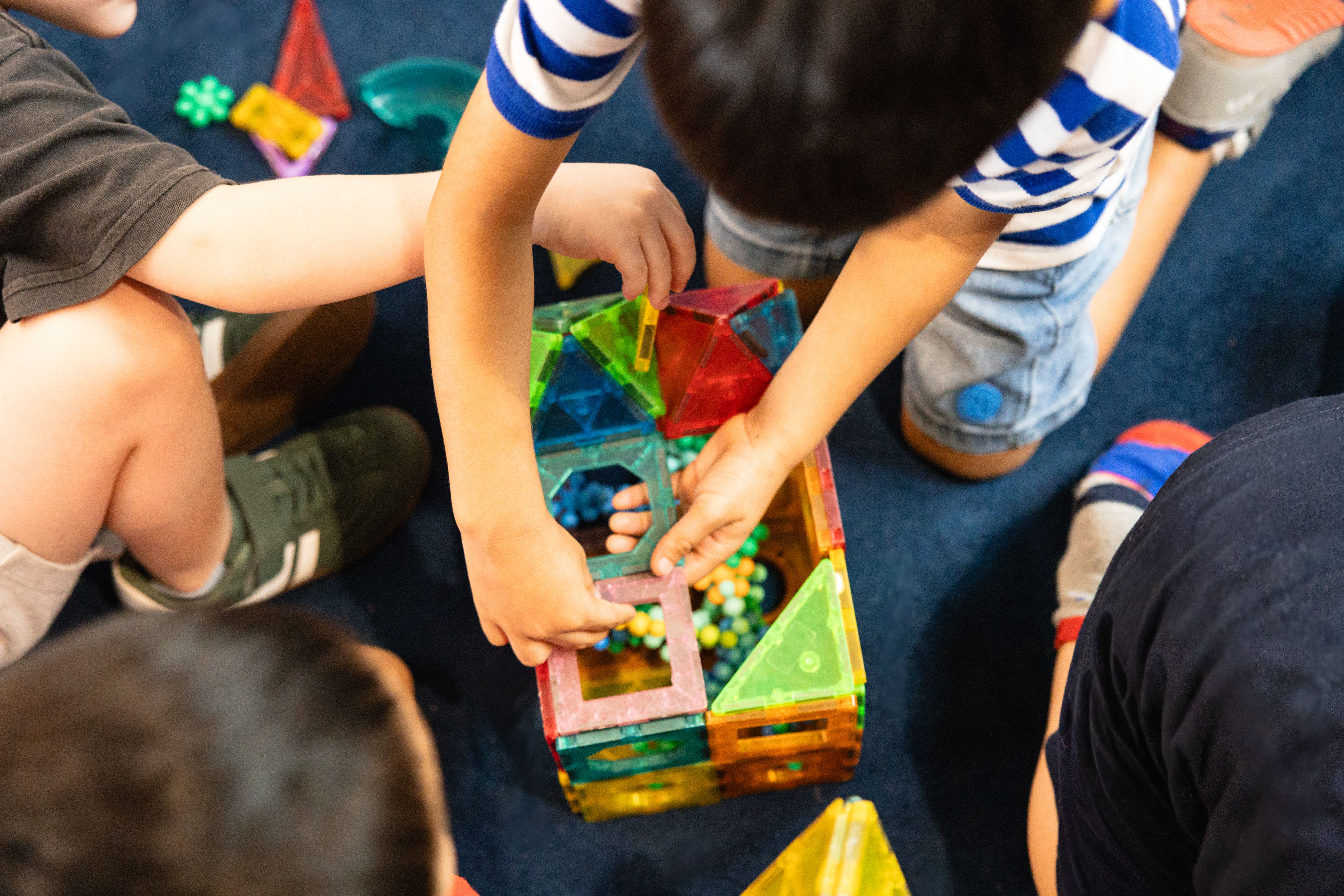 Toddler playing at Discover My World