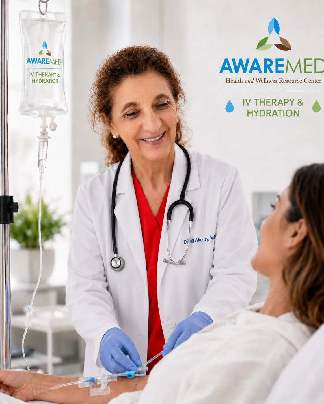 IV therapy and hydration at AWAREmed in Johnson City, Tennessee