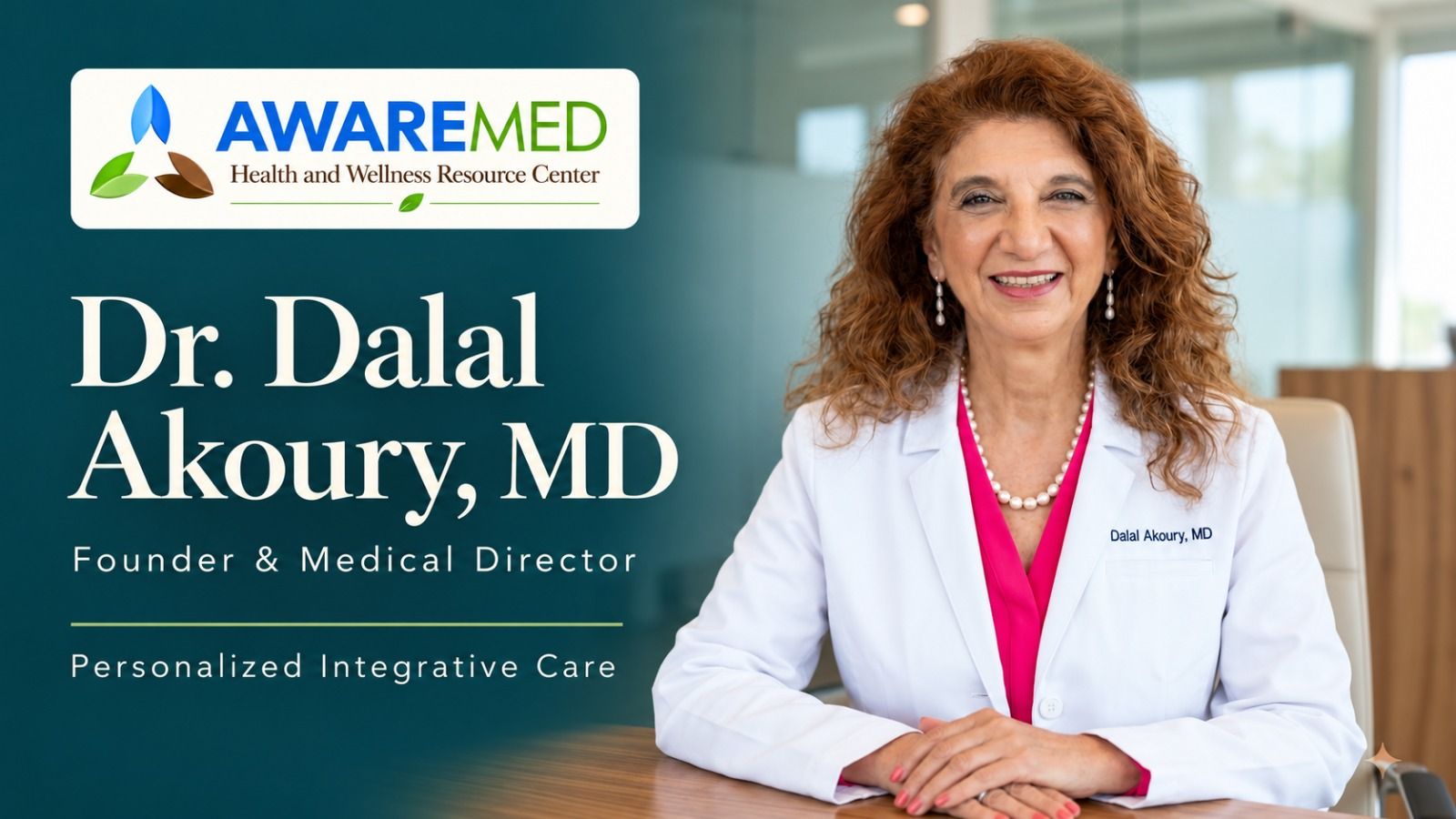Video: Dr. Dalal Akoury, MD, MPH, introduces integrative medicine at AWAREmed in Johnson City, Tennessee