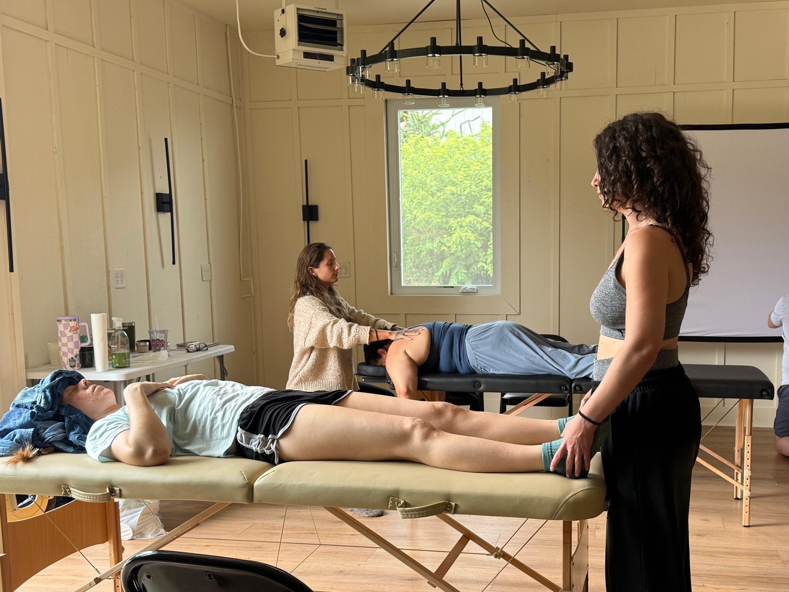 Hands-on practice during the Asheville training