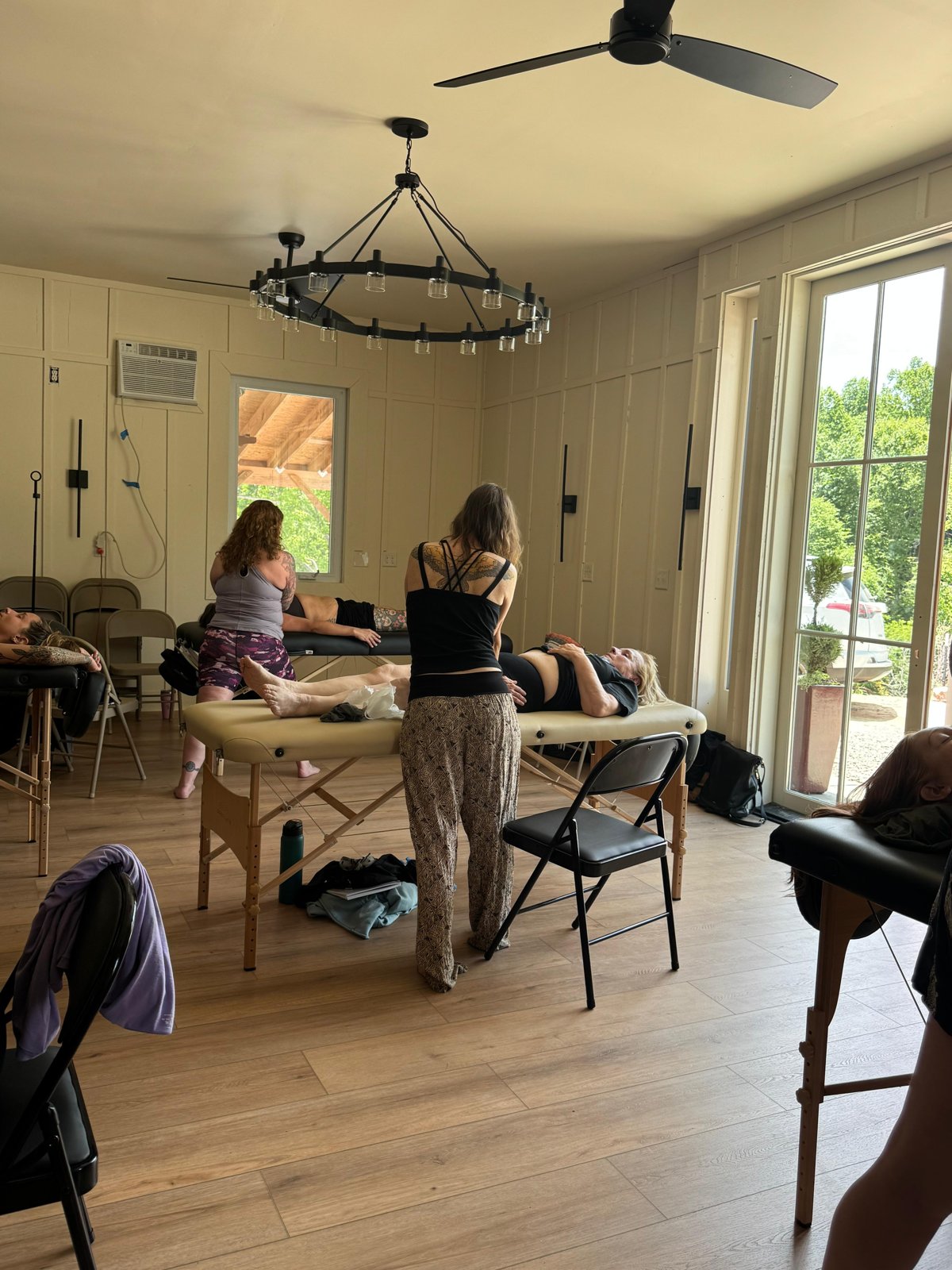 The Asheville training room with the mountain view