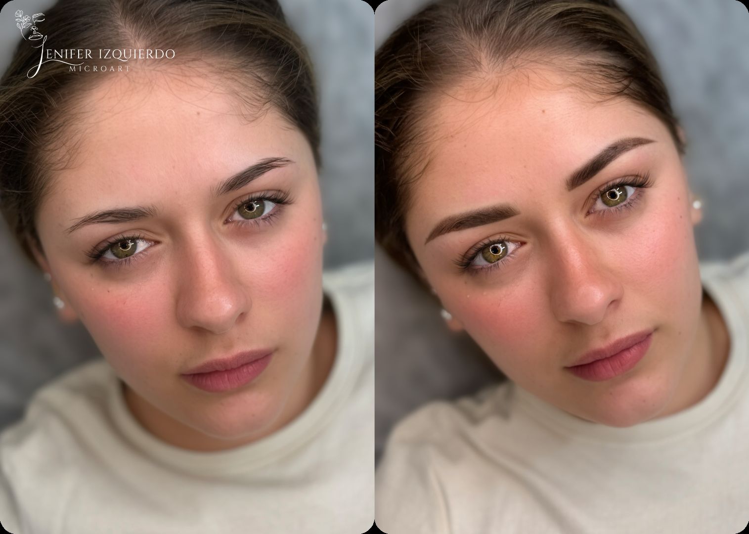 Antes y después micropigmentación ojos