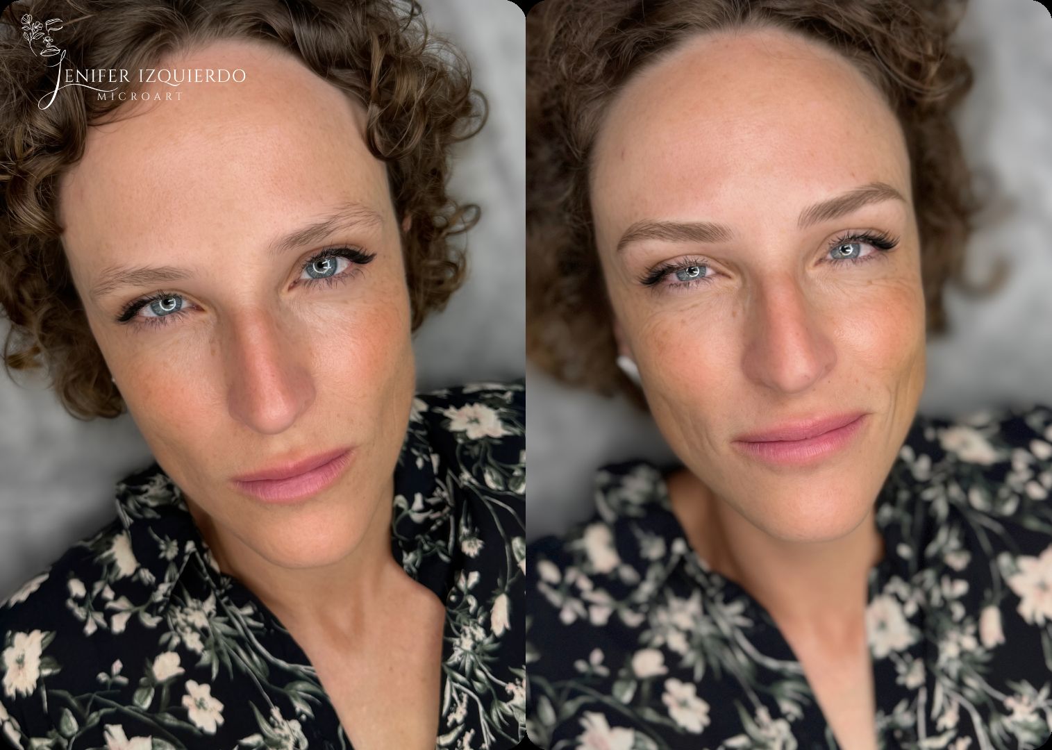 Antes y después micropigmentación cejas