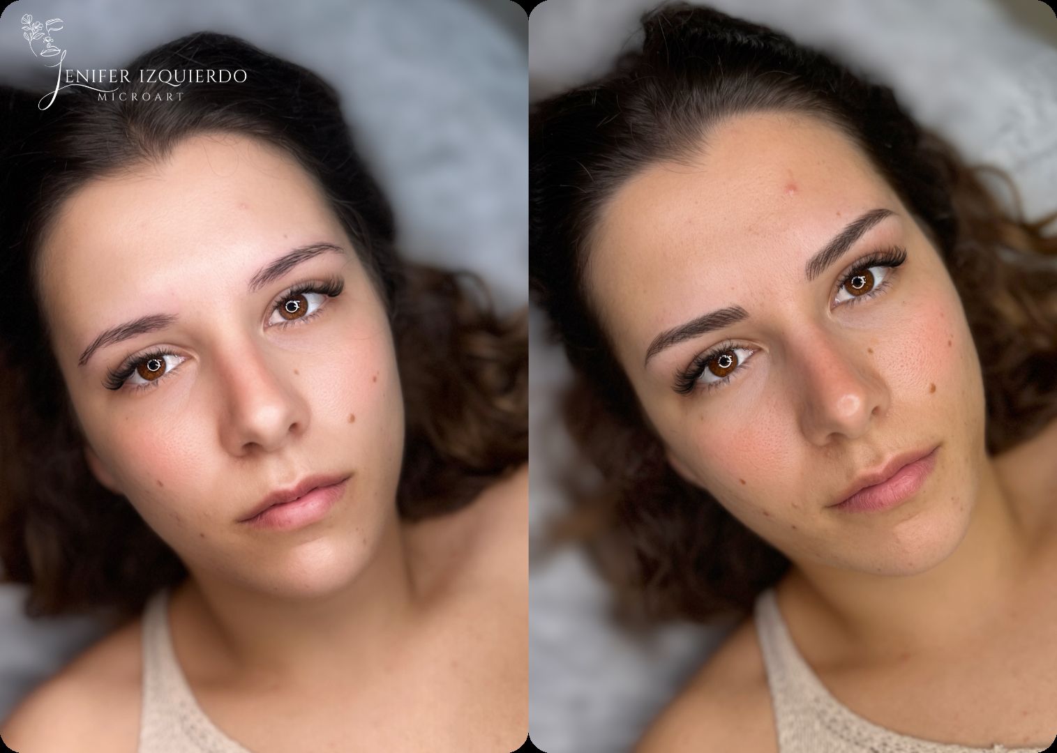Antes y después micropigmentación hiperrealista