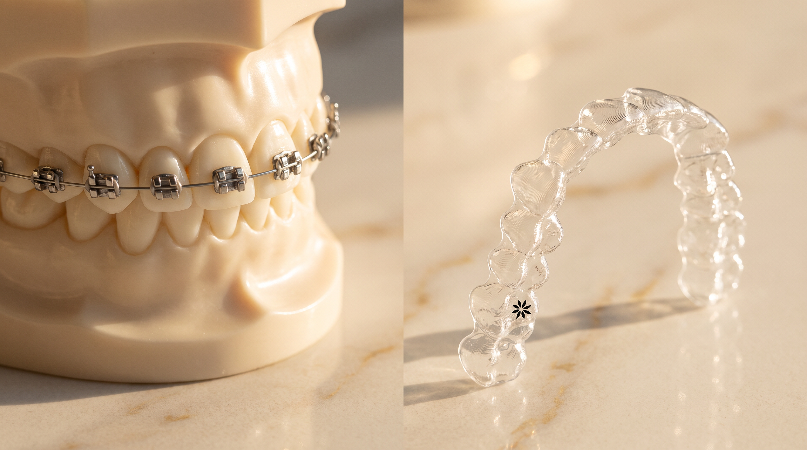 Invisalign vs brackets metálicos — comparación honesta de ambos tratamientos