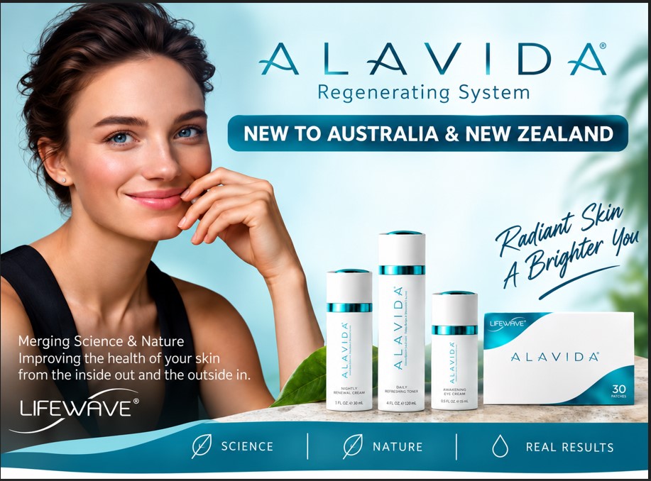 Alavida Revive Eye Cream in an elegant frosted glass jar with a sleek lid