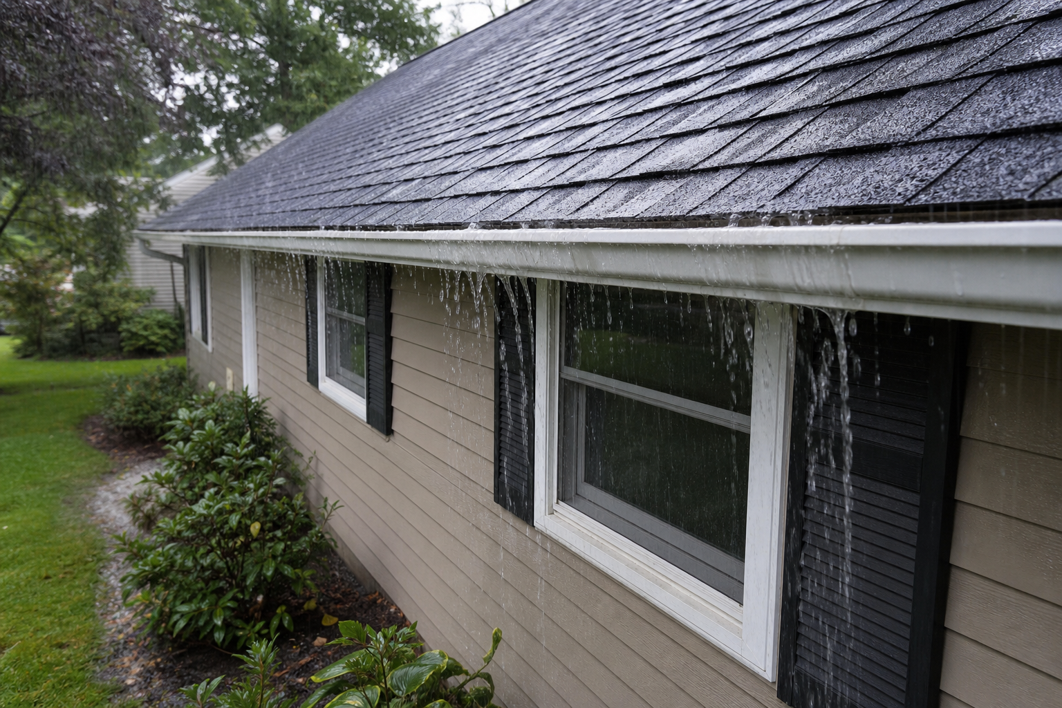 How New Jersey Homeowners Can Tell if Their Gutters Are Too Small for Today’s Heavy Rain Before Overflow Starts Damaging Fascia and Foundations illustration