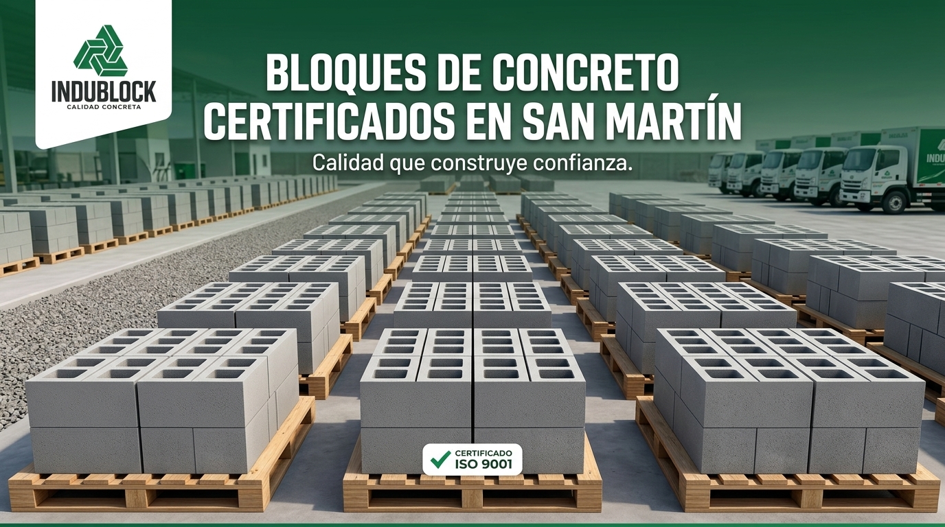 ¿Dónde comprar bloques de concreto certificados en San Martín? Indublock es la respuesta